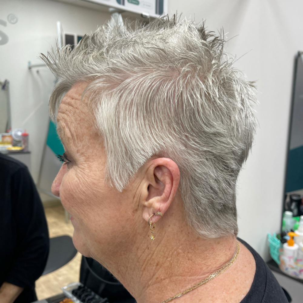 Senior Hair Cut at Nifty Nita in Newport News, VA