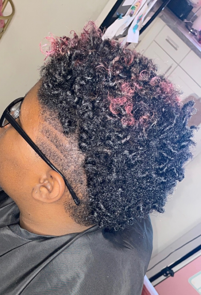Tapered side haircut