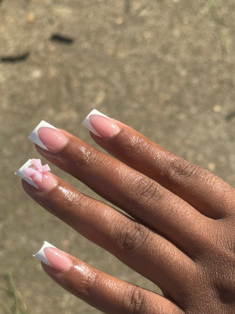 Simple French Queen👑 at Nails by ebony in Nash, TX