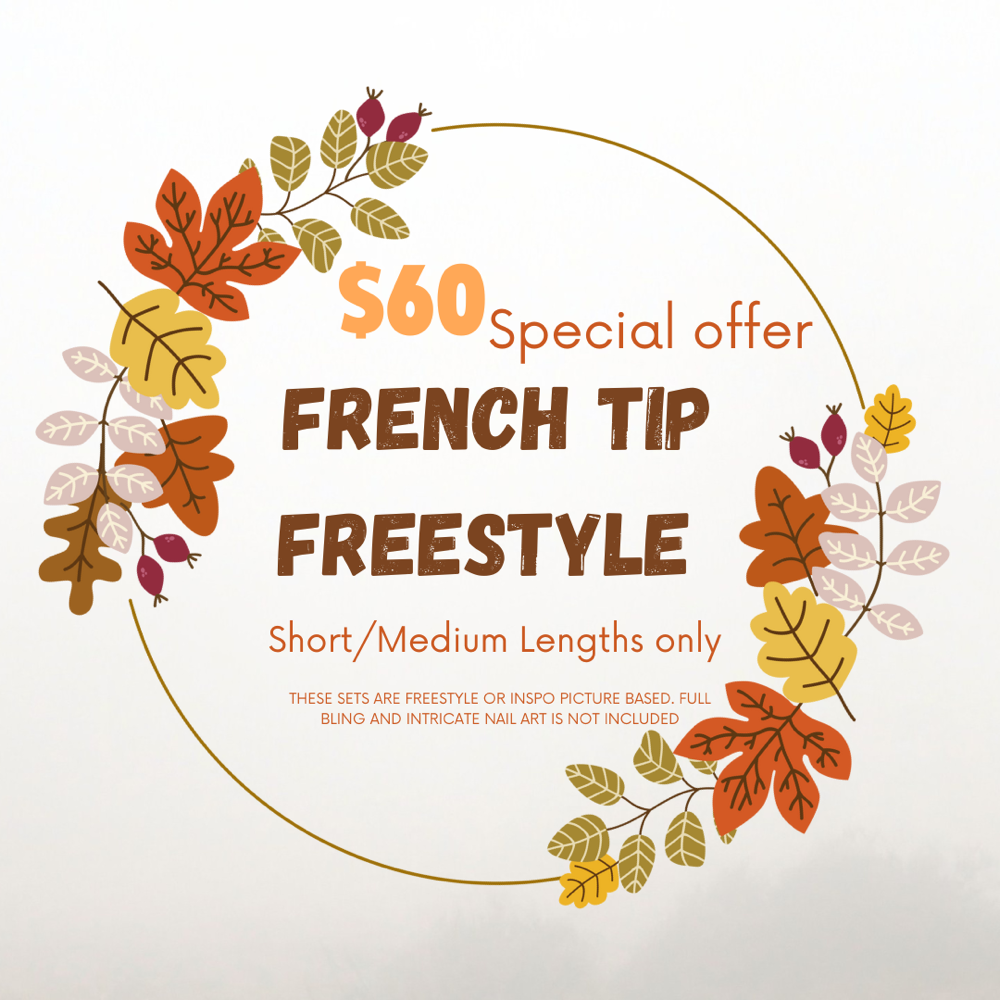 French Tip Freestyle at Tmnailz in Jonesboro, GA