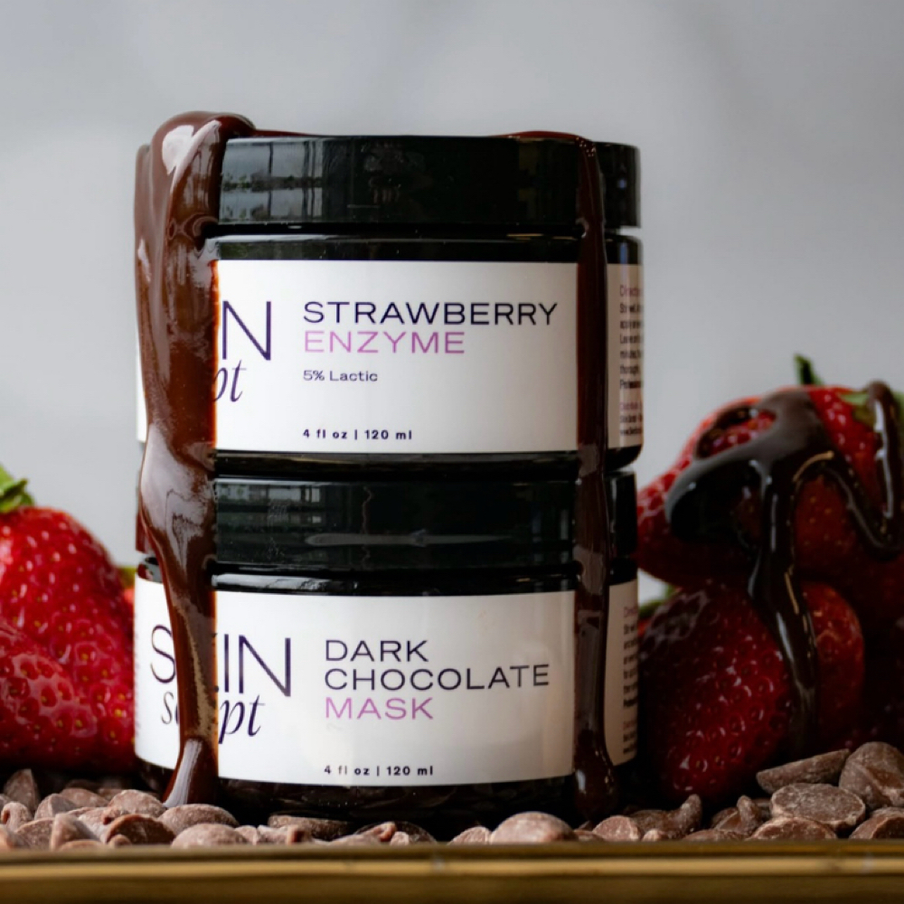 Chocolate covered strawberry facial
