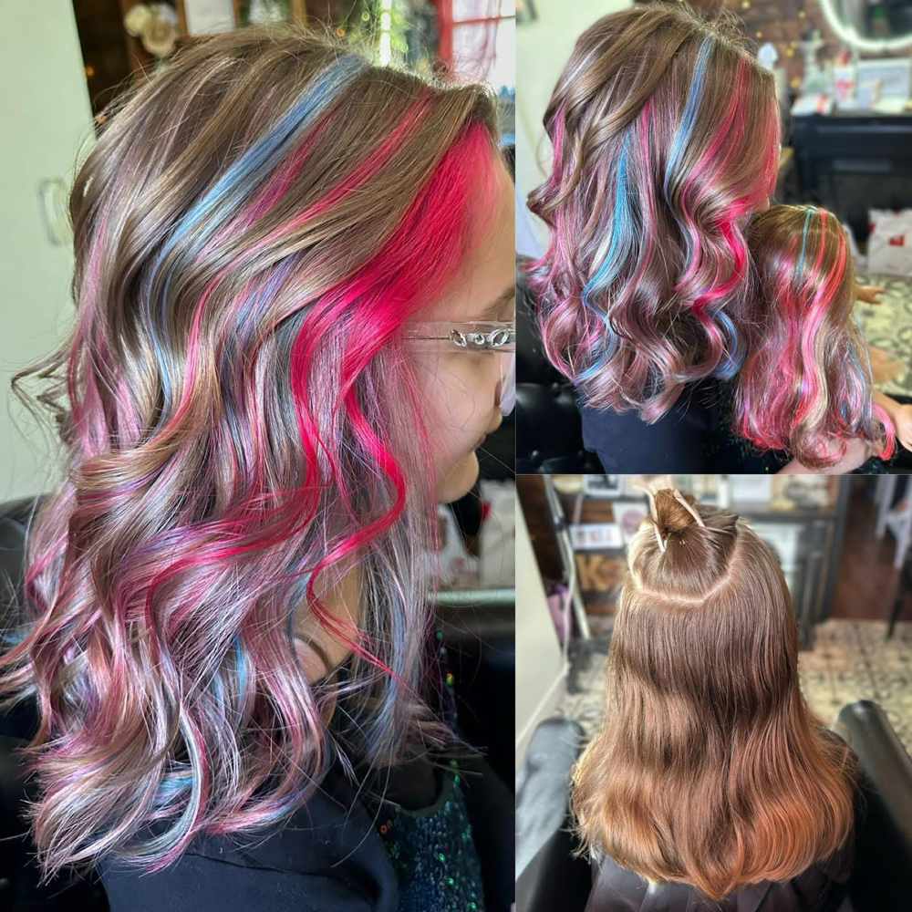 Kids Peekabos Fun Colors at The Black Pearl Hair Salon in Cornelia, GA