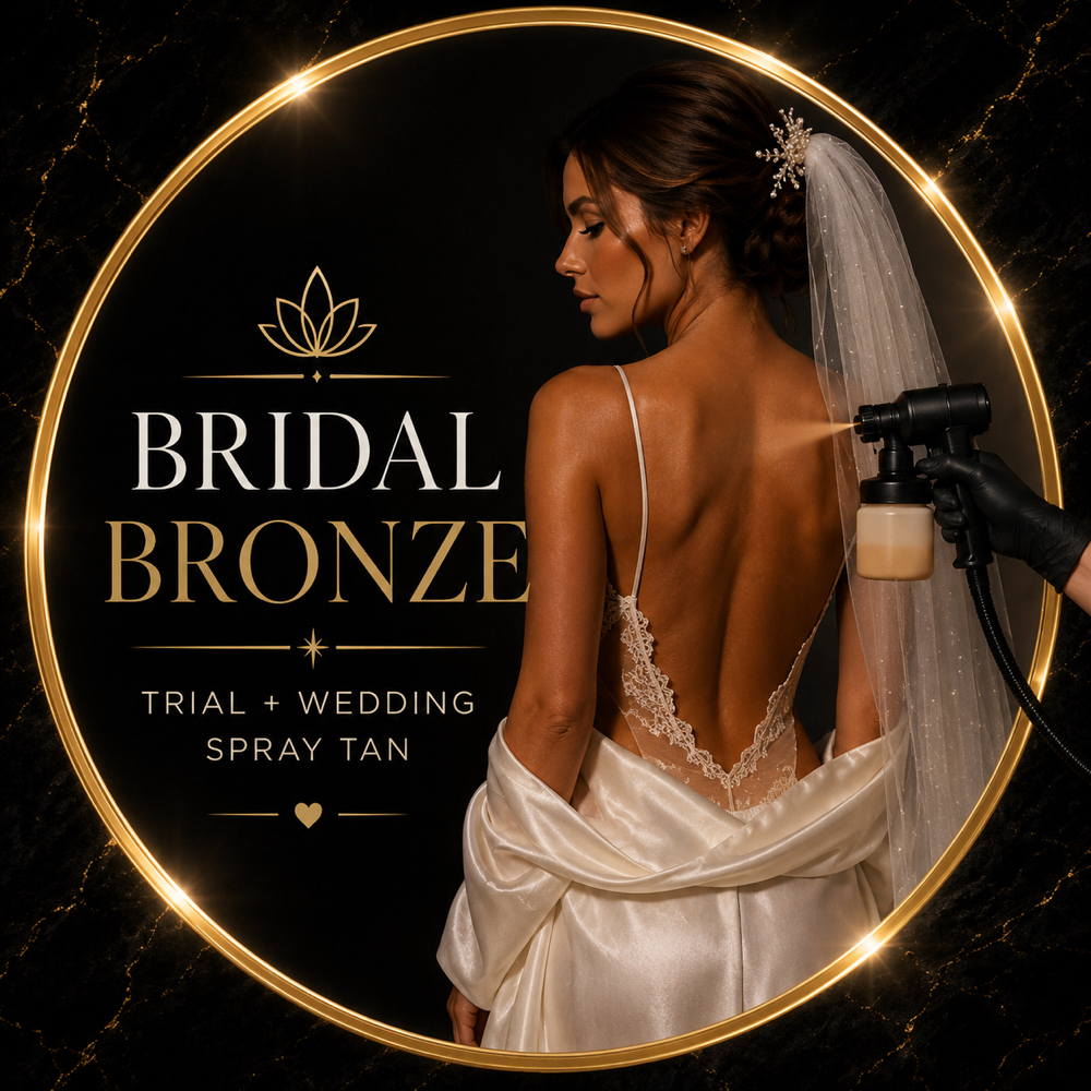 Bridal Bronze-Trial & Wedding Day at Enchanted Esthetics in Orangevale, CA