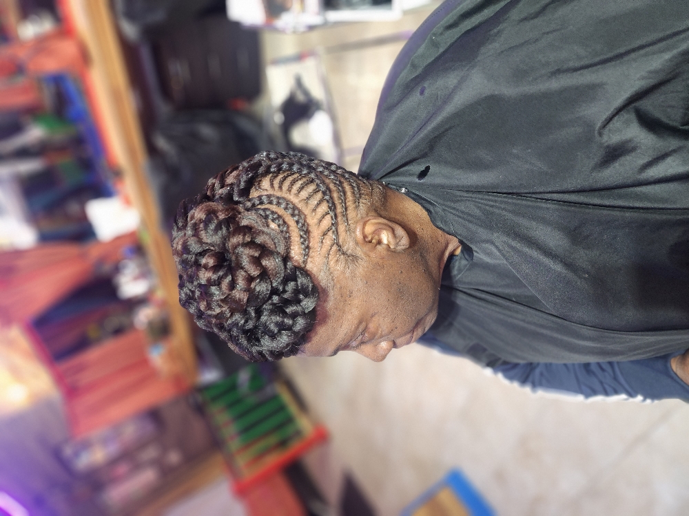 Cornrow UPDO