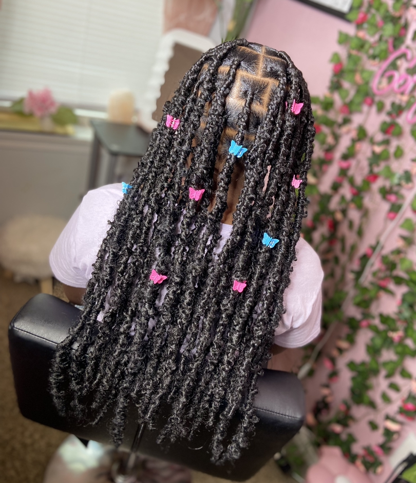Kids Butterfly Locs