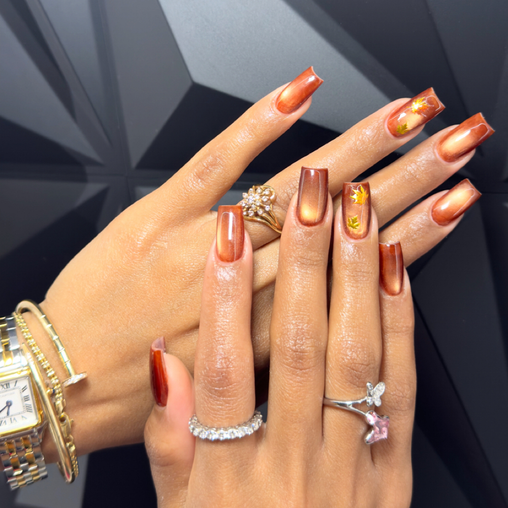 Cat Eye Effect at chic nails room in Dobbs Ferry, NY