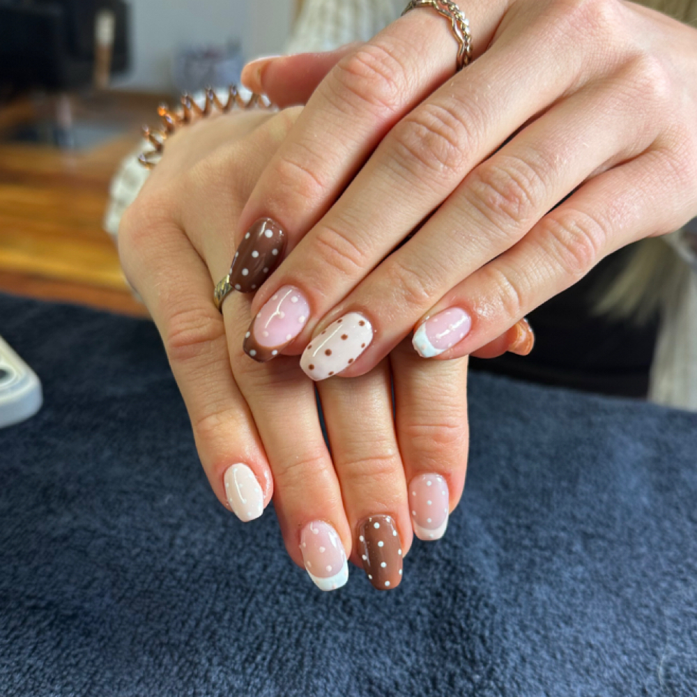 Acrylic Fills at Hair by kay in Williamsburg, MI