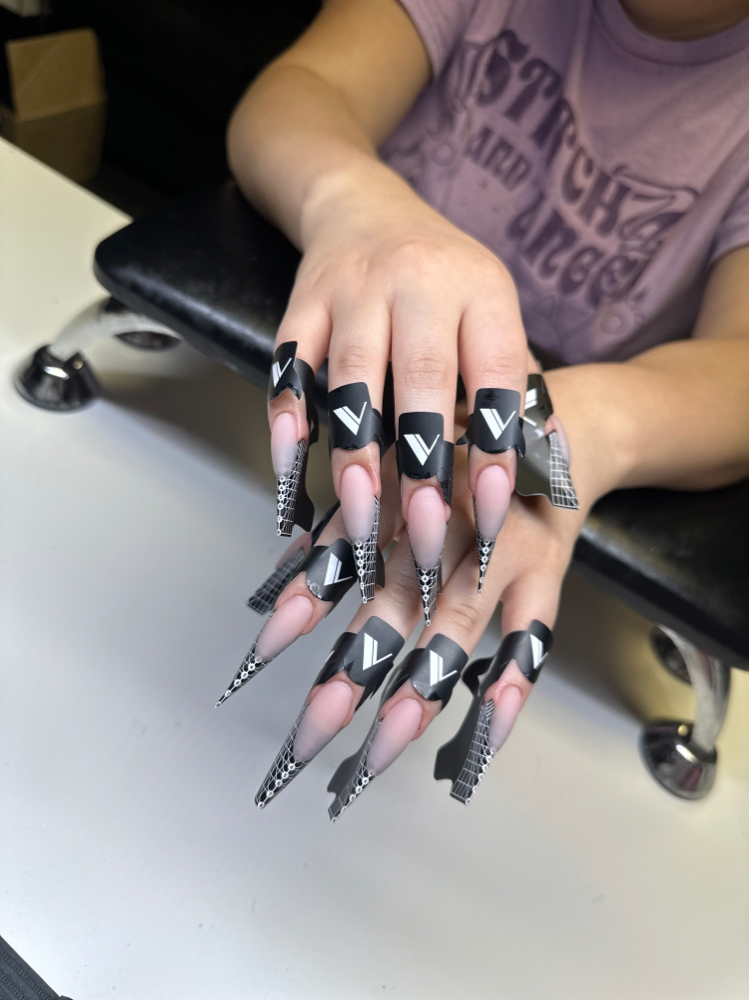 Sculpted Nails With Forms at Nailz By Martha in Modesto, CA
