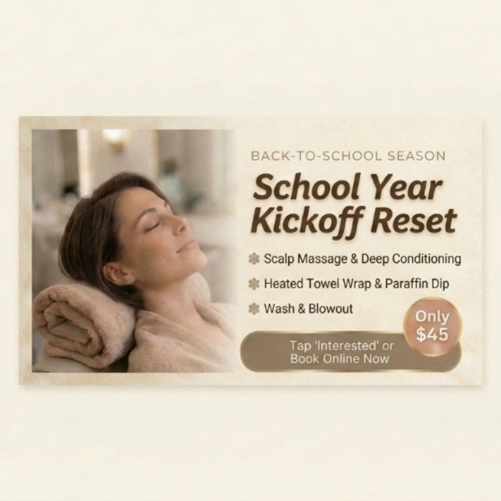 School Year Kickoff Reset at Angi at Simply Elegant in 57078