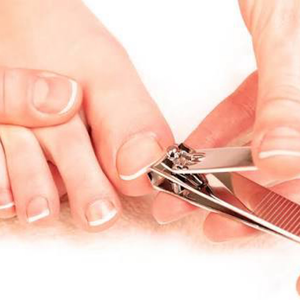 Nail trimming hands or feet at Healing Hands Nail Salon in Peterborough, NH