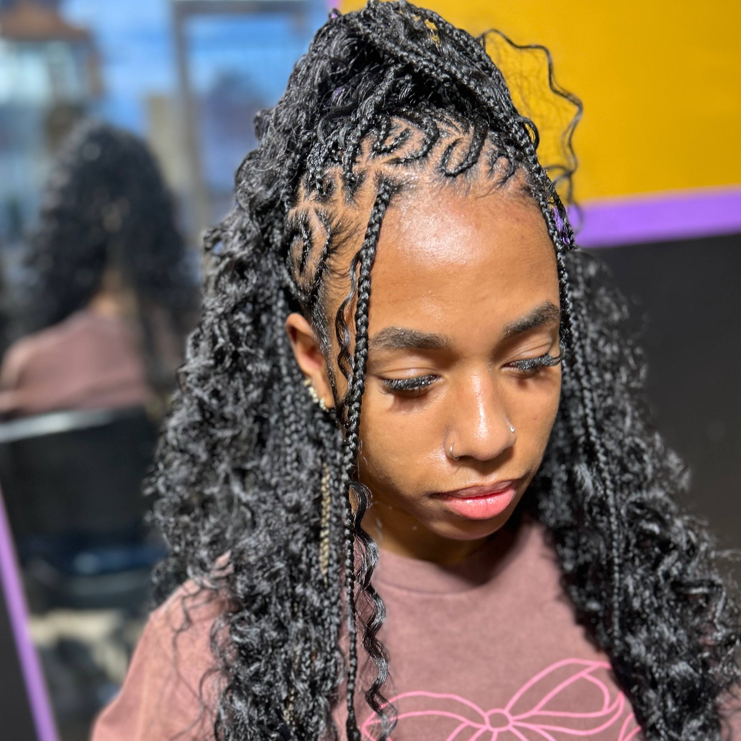 Fulani Braids at BeYoutiful Beauty Barr in Houston, TX