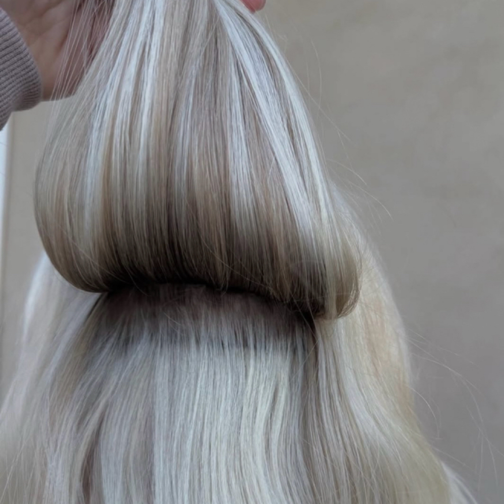 Extensions per row by Natalie at The Place Salon & Hair Co. in Richfield, UT