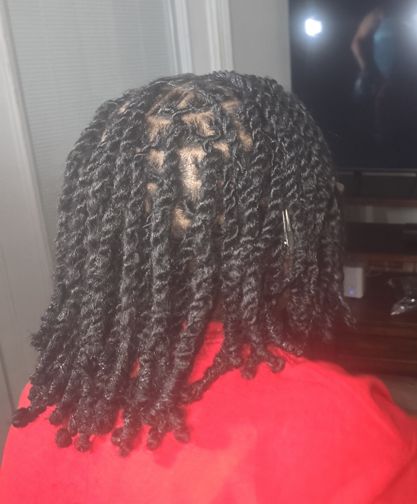 Loc Style Added Hair