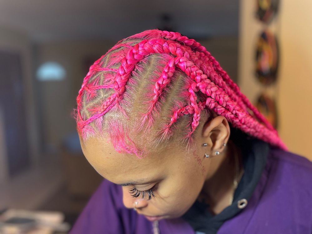Freestyle Knotless Tribal Braids