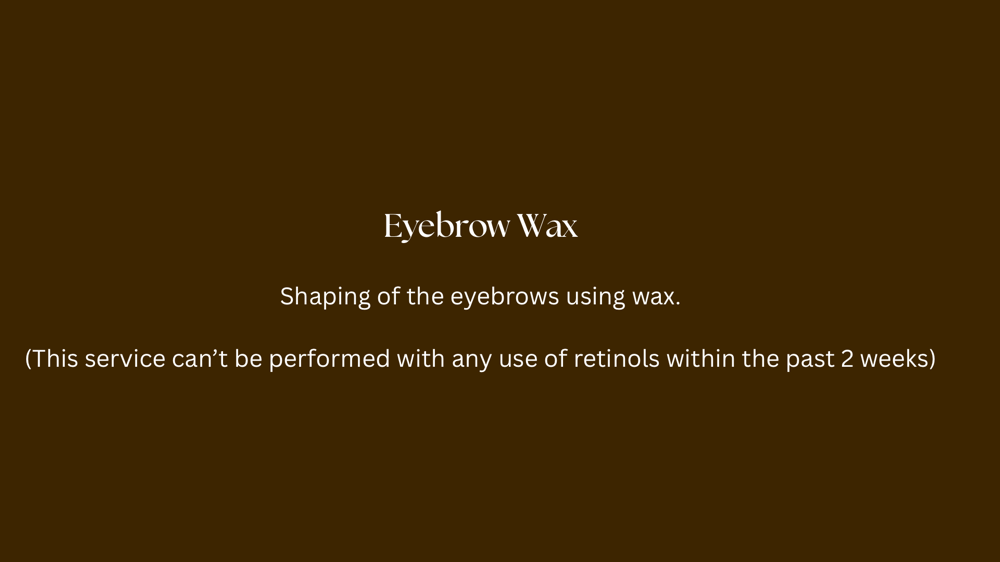 Eyebrow Wax at Wild Honey Studio in Sioux Falls, SD