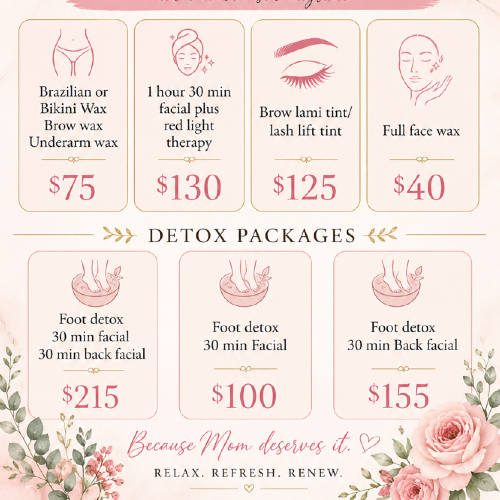 Foot Detox + Back Facial at Nani au  —  3130 Collective in Slidell, LA