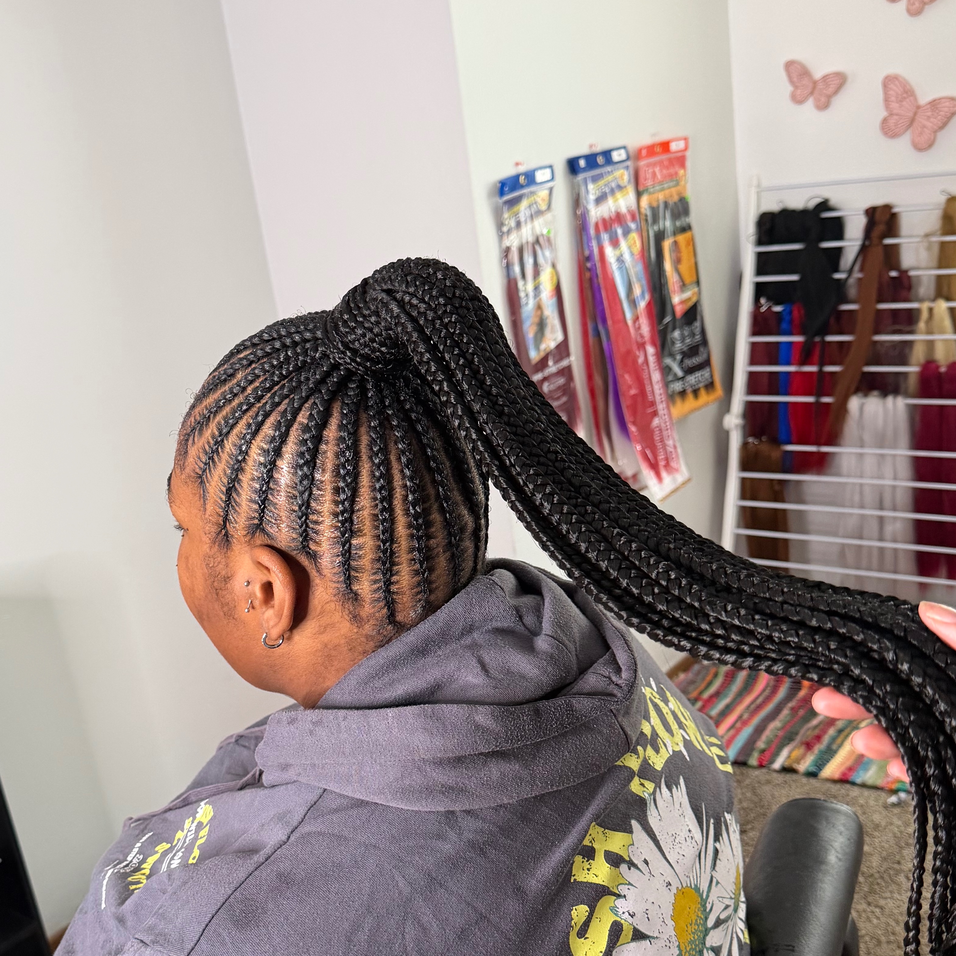 Small Feedin Ponytail. at Braidsby Laziria in Milwaukee, WI