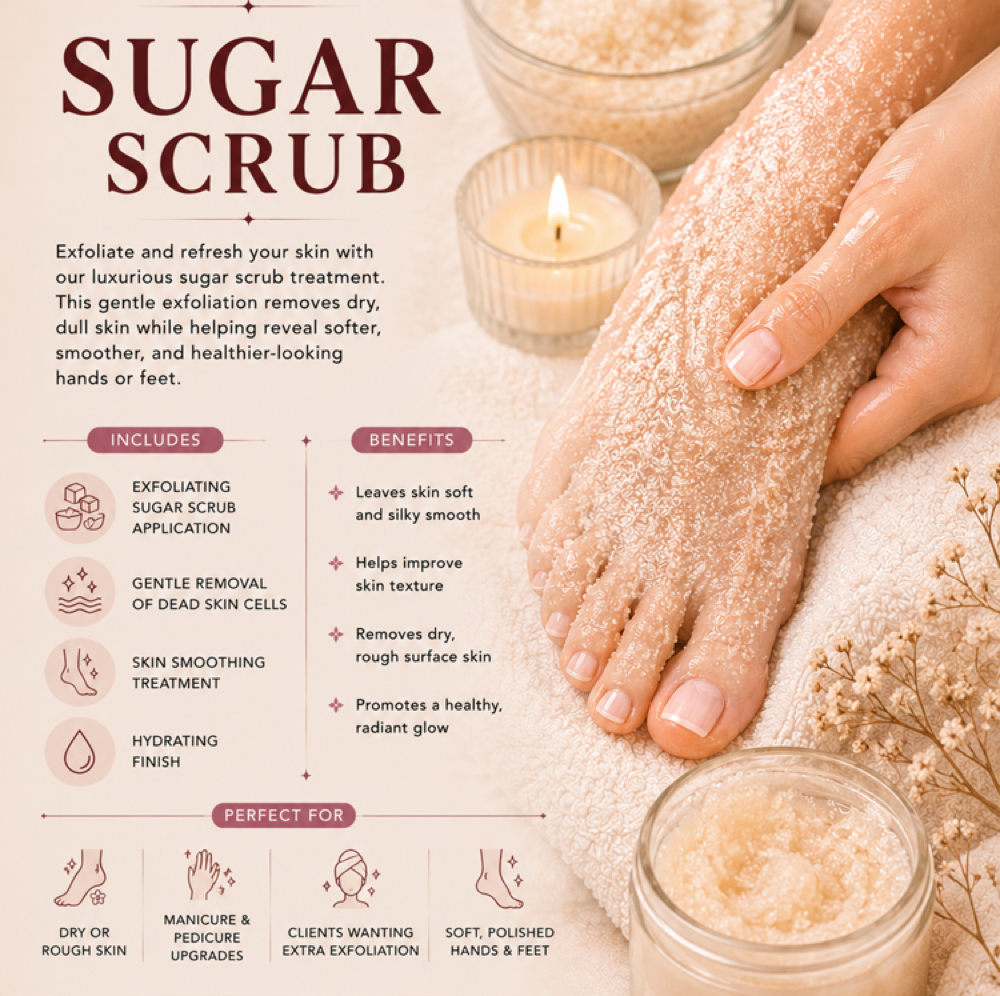 SUGAR SCRUB at Le Lani Nail Spa in Los Angeles, CA