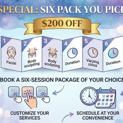 6 Pack — You Pick at Body By Me Body Sculpting in Carlsbad, CA