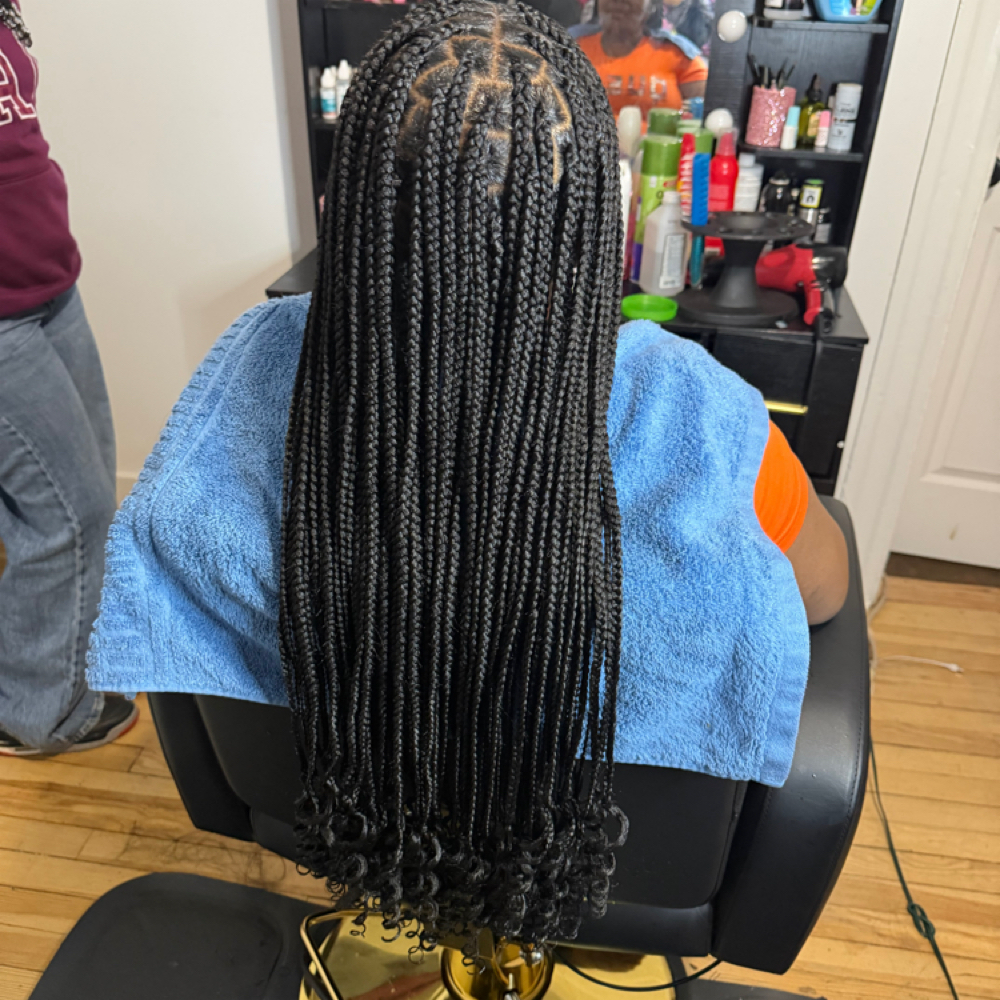 Medium Large Knotless Waist Length at HairByQweenCoda in Bridgeport, CT