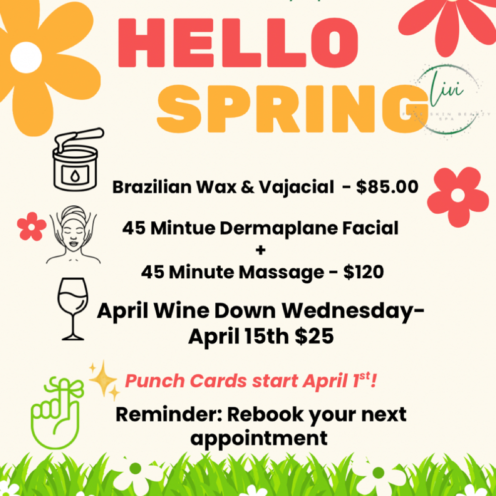 Bloom Into Spring at Livi Facial & Beauty Spa in Conway, AR