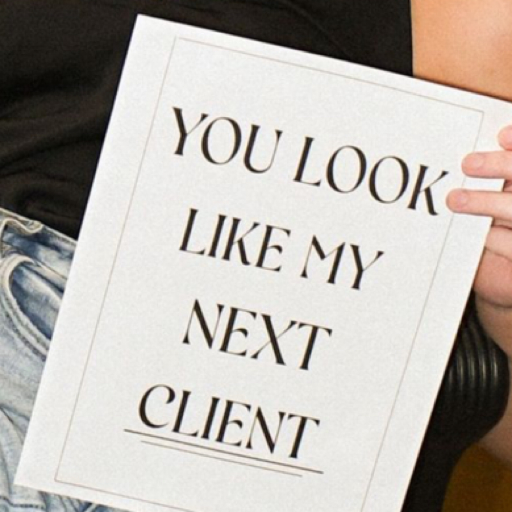 hair extension consultation at The Coterie in Fargo, ND