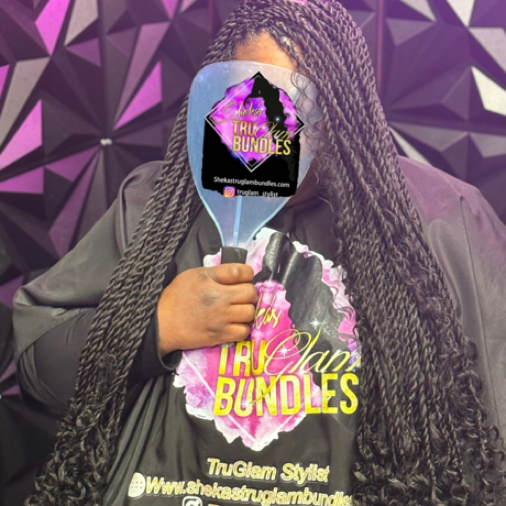 Small Boho Knotless Twist at TruGlam Stylist in Winston Salem, NC