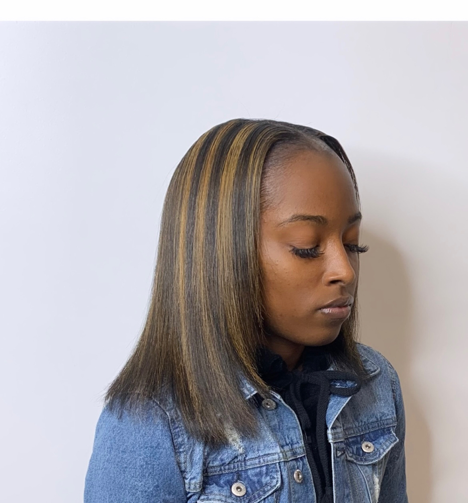 Partial highlights  (Natural Hair )