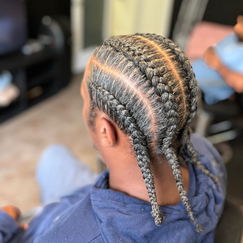 Cornrows at Sunlit Salon & Co. in Denton, TX