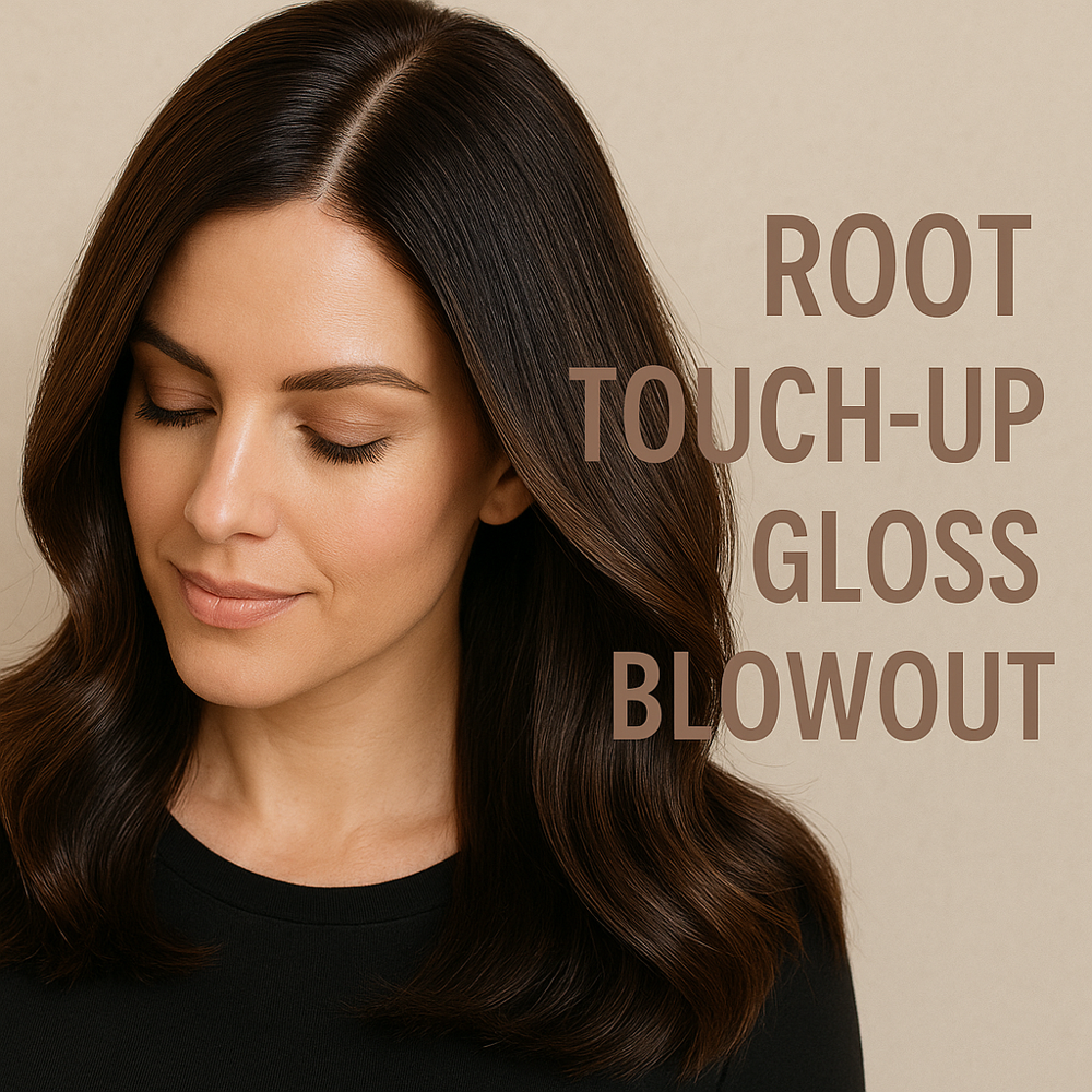 Root Touch Up, Gloss, & Blowdry