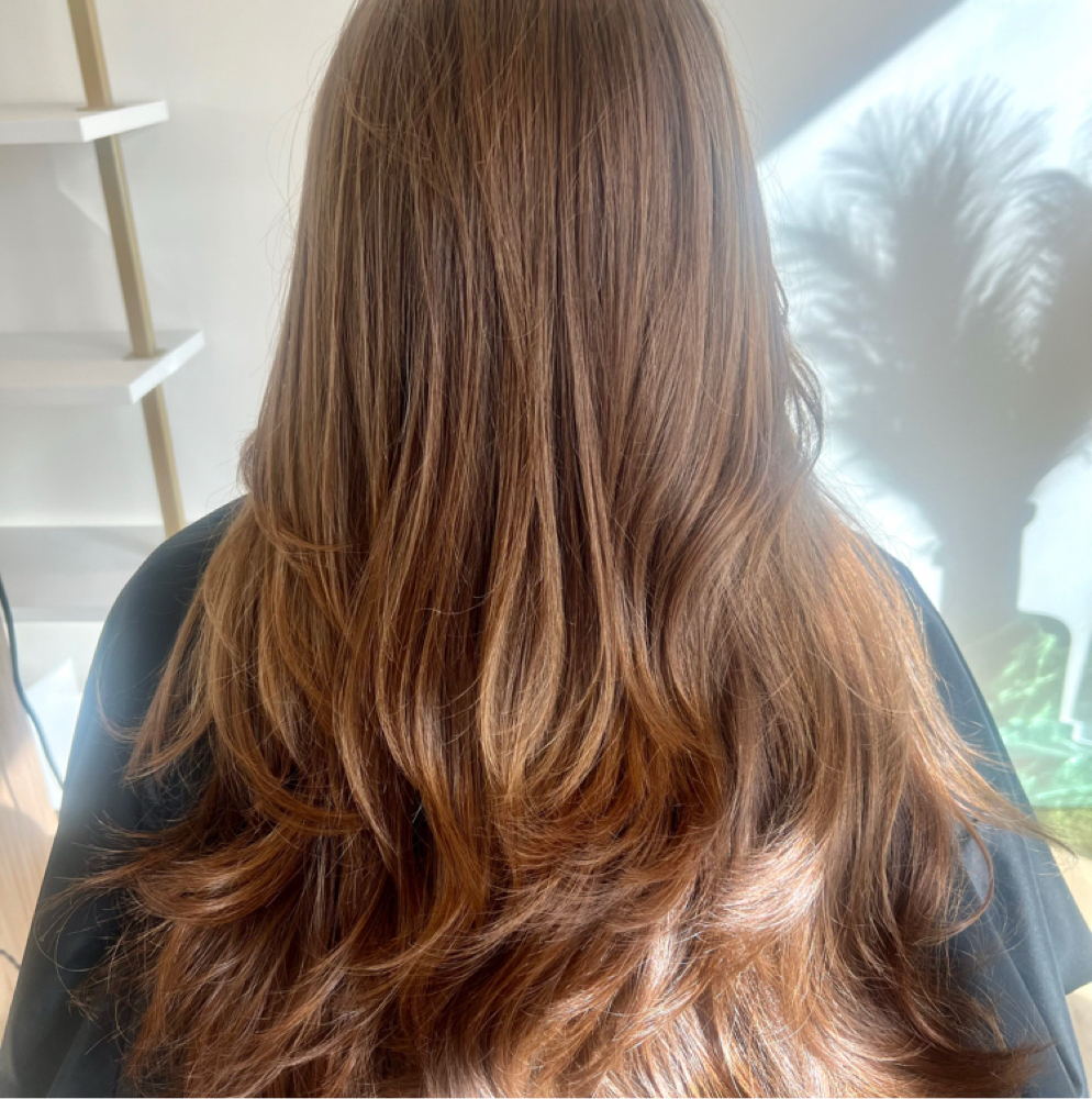 Hand Tied Extension at Stephanie Harrison  Aurora Salon in Westlake Village, CA