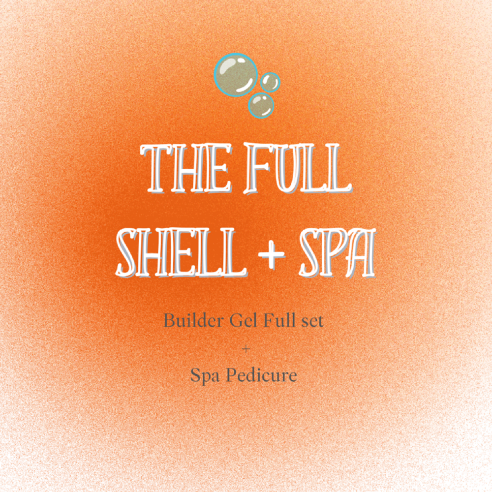 THE FULL SHELL + SPA 🫧 at Shell’s Nail Co. in Muscle Shoals, AL