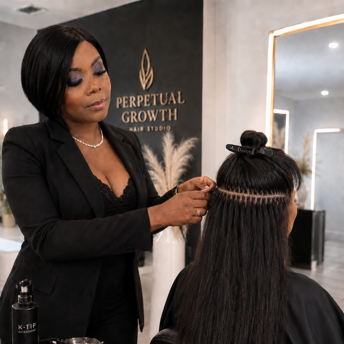 K-Tip (keratin bond) at Perpetual Growth Braiding Salon By Neataylalycana in Topeka, KS