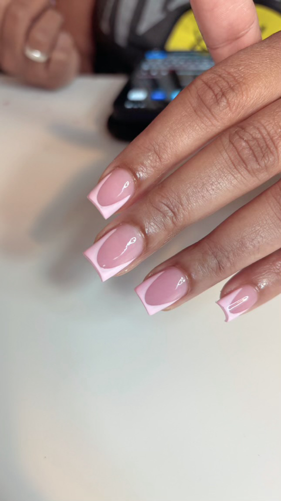 French tip fill in