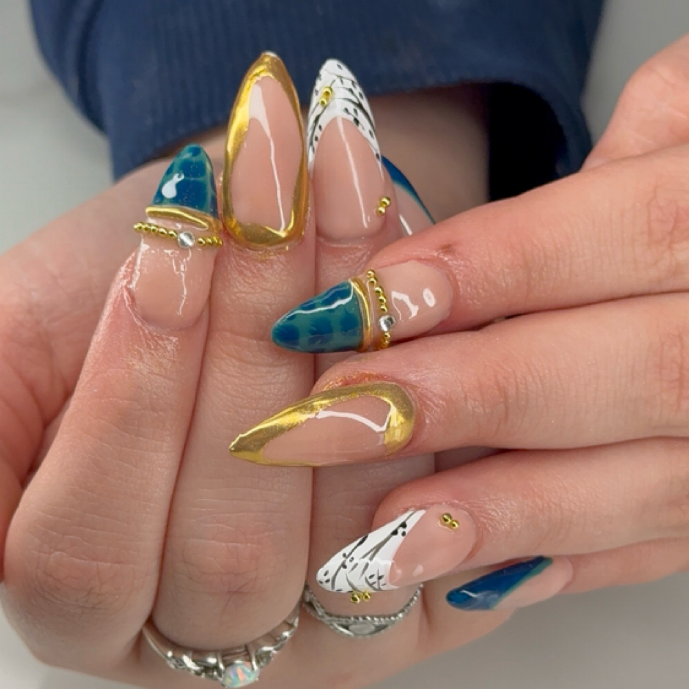 Acrylic full set at Katelynn's nail corner in youngstown, OH