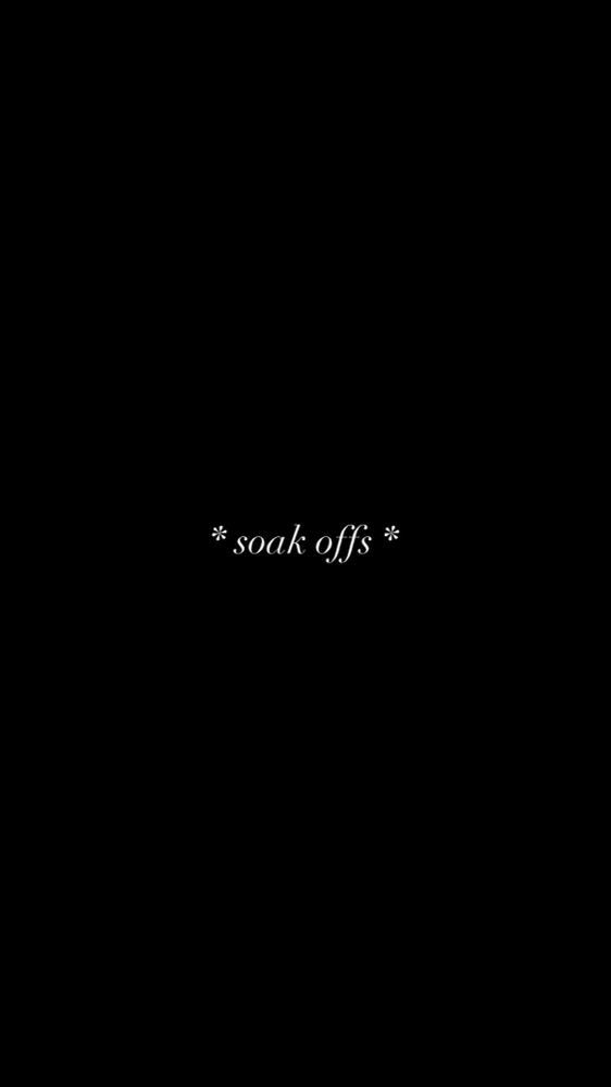 ⋆.ೃ࿔*:･ Soak Offs ⋆.ೃ࿔*:･