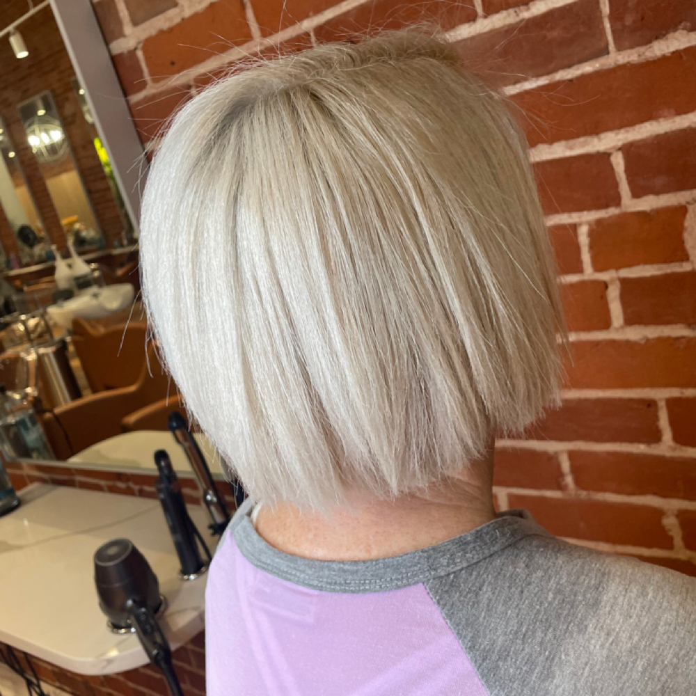 Root Touch Up at KK’s chair in Evansville, IN