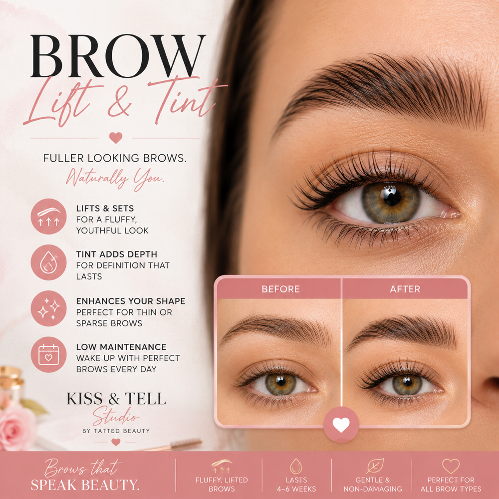 Brow Lift And/Or Tint at Kiss & Tell Studio in Muscle Shoals, AL