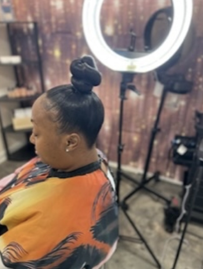 Top Knot Bun at The Beauty Bar in Rocky Mount, NC