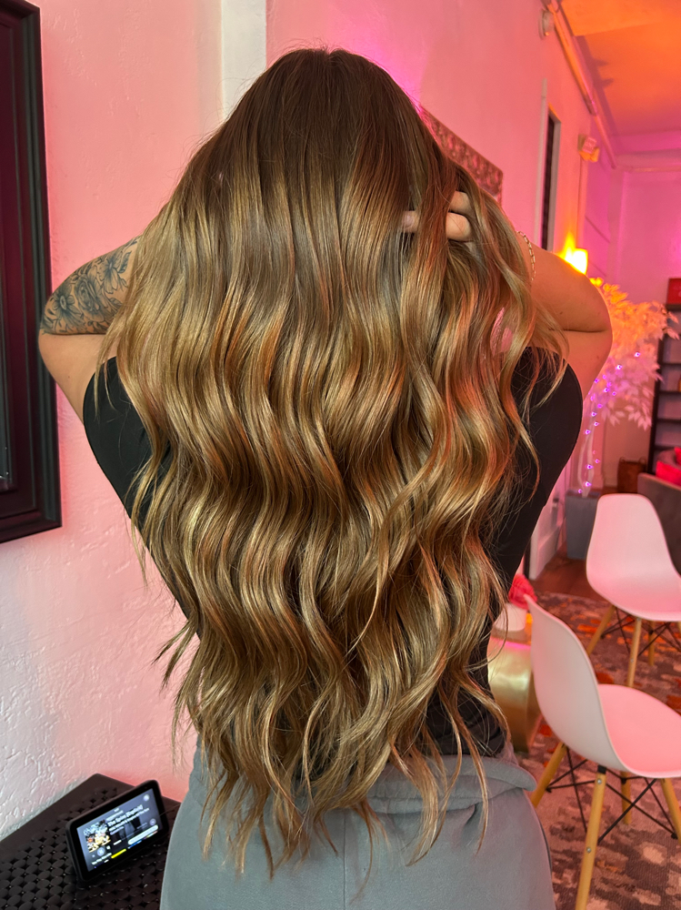 Weft Extension Install at GLOW Spa Tanning & Fitness in Owego, NY