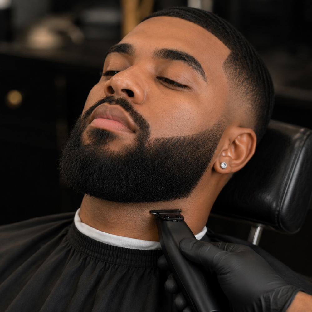 Beard Trim With Tj at Thompsons barber & beauty shop in Cape May Court House, NJ