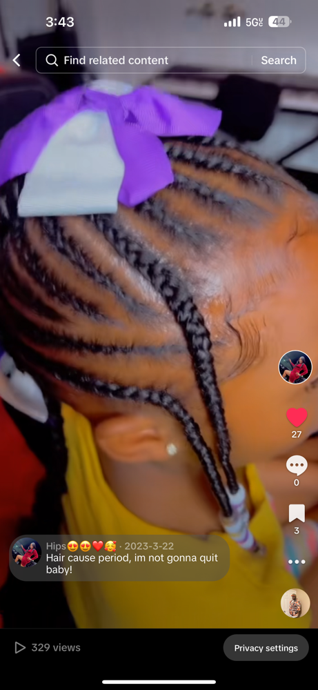 Kids Cornrow Styles No Weave