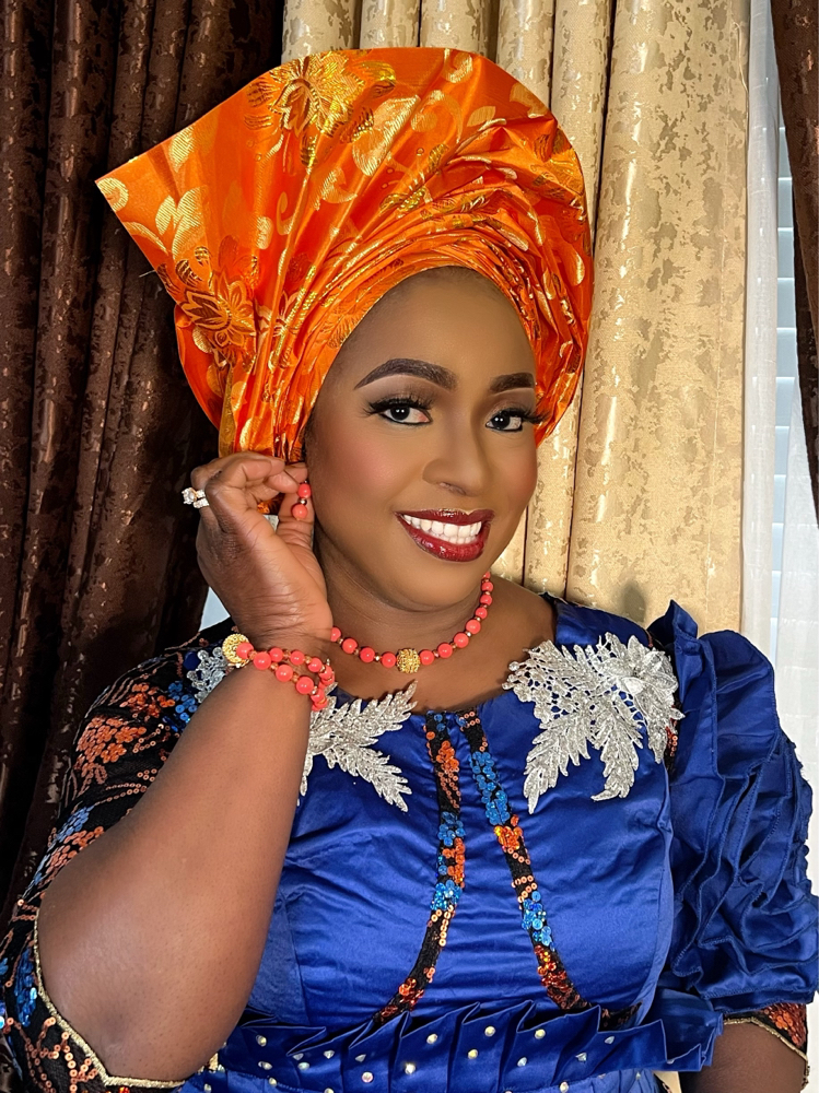 Owambe(Party) Makeup+Gele Tying at Globerry Signature in Raleigh, NC