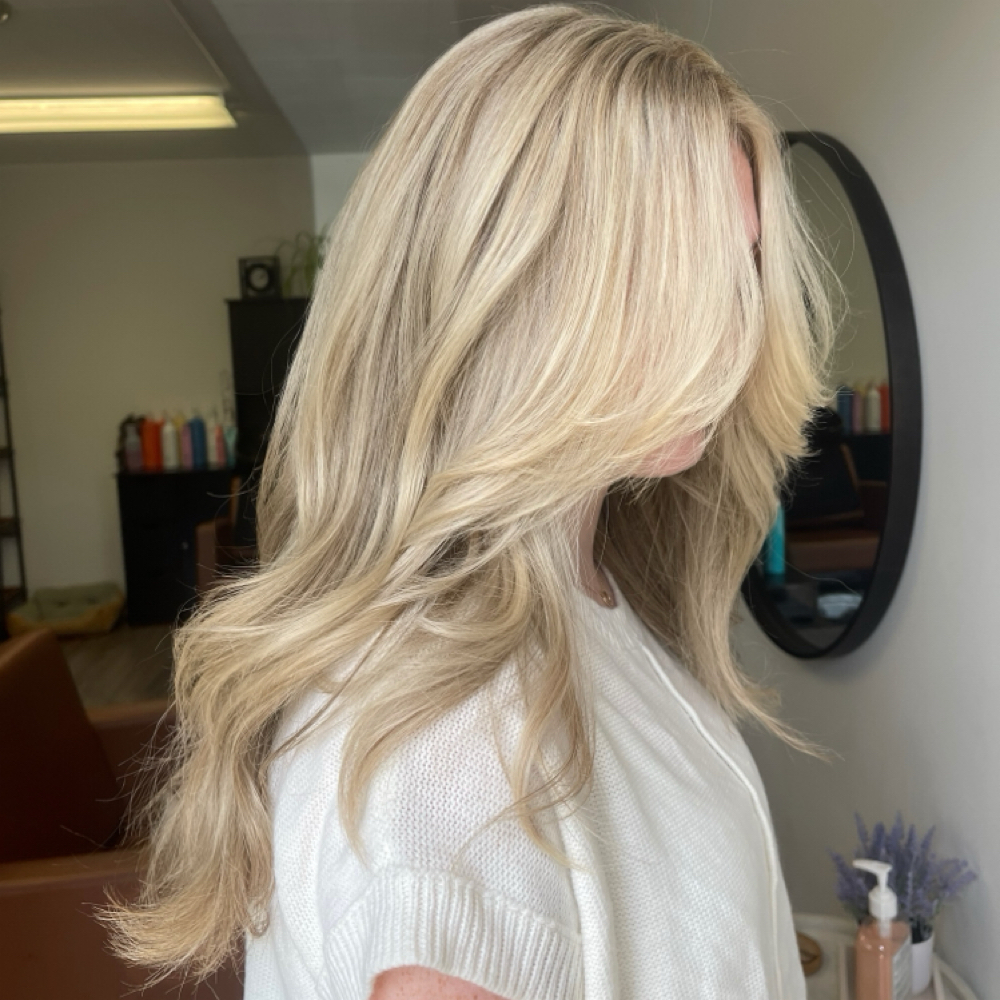 Partial Hilite + Cut at Bloom Hair Studio in Medina, OH