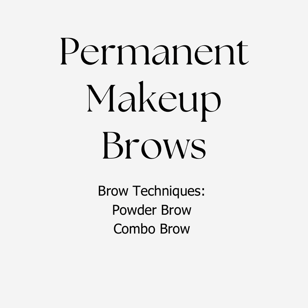 Permanent Makeup: Brows