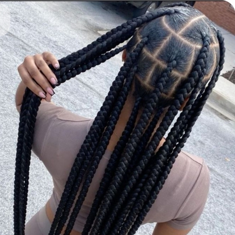 Kids 14 Box Braids $135 at Abeba Hair Weaving & Extensions in Mansfield, TX