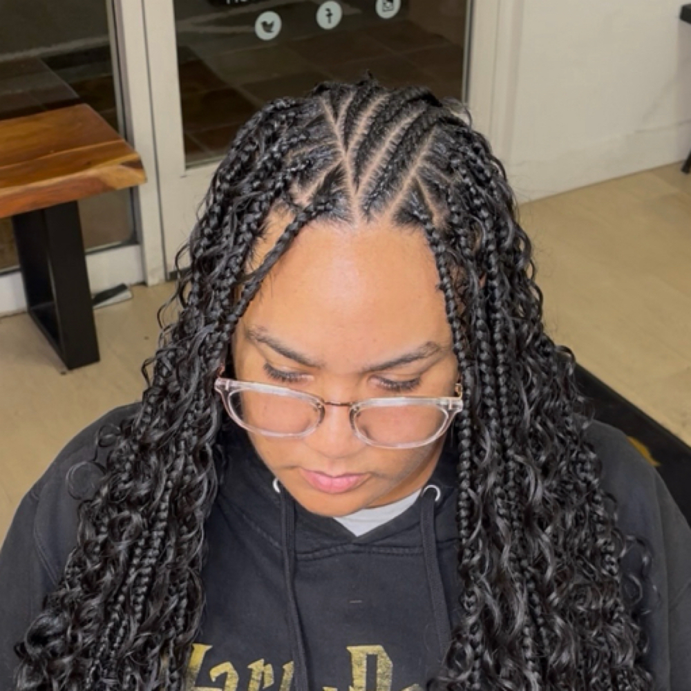 Boho Fulani Knotless (Large) at GlammedByReesa in Walnut Creek, CA