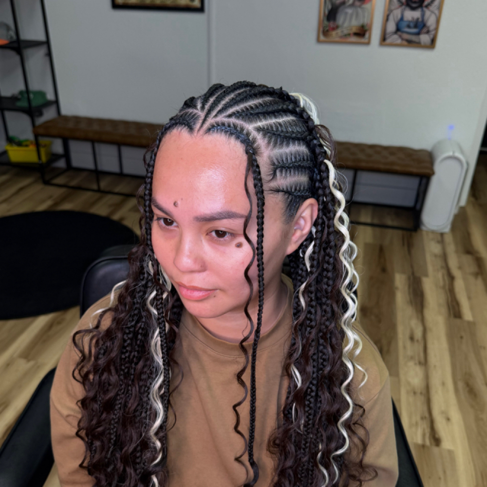 Boho Fulani Knotless(HAIR INCLUDED) at GlammedByReesa in Walnut Creek, CA
