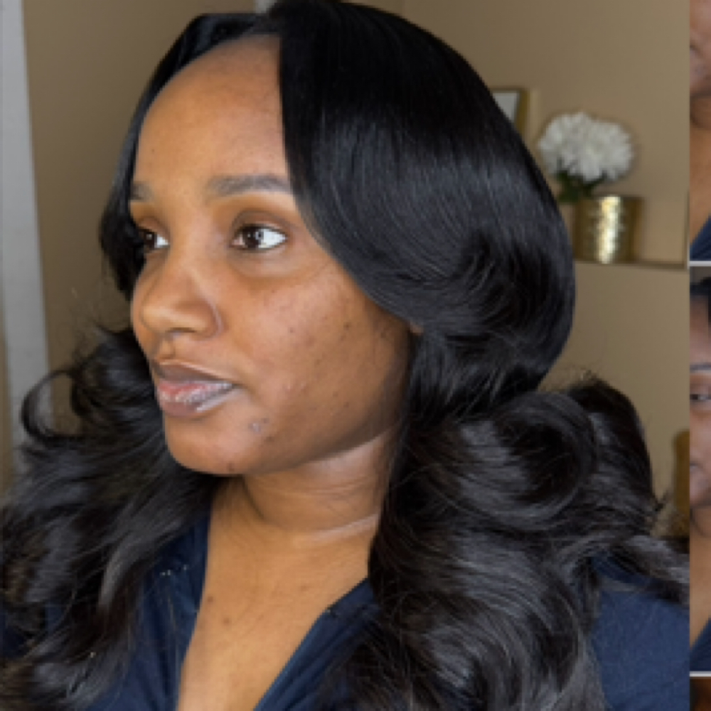 Sew In + Layers and Curls at SculptedByRoshayy in Warren, MI