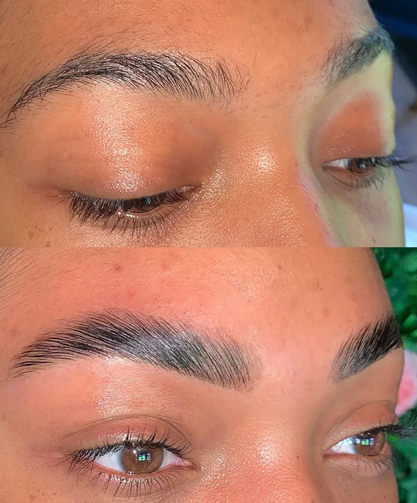 Brow Lamination with Wax